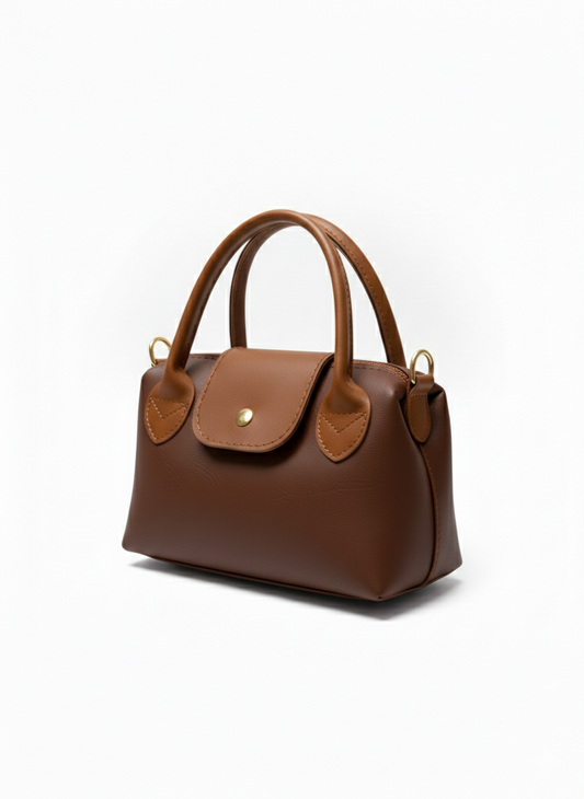 COCO OMUZ ASKILI KÜÇÜK BOY BORDO-KAHVERENGİ EL ÇANTASI