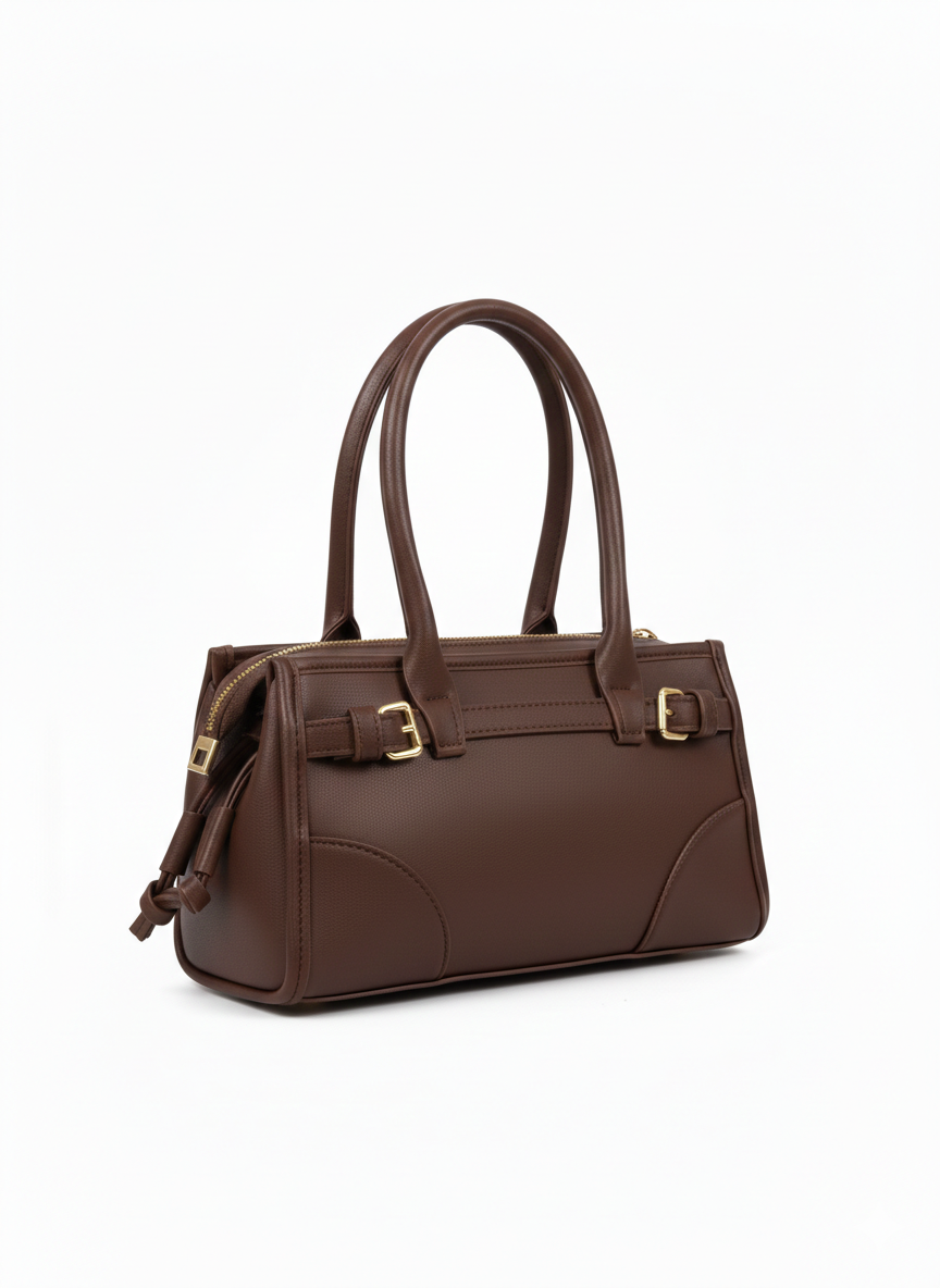 LONDON OMUZ ASKILI ORTA BOY KAHVERENGİ EL ÇANTASI